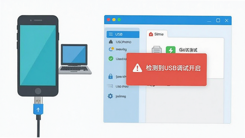 USB�����ػ�����ʾ��ͼ�������ʾ�ֻ����ӵ���ͼ�꣬�Ҳ���ʾ�������浯����ɫ���浯����������ʾ����⵽USB���Կ����������ʸ���������ɫ�ʣ��޶���װ��