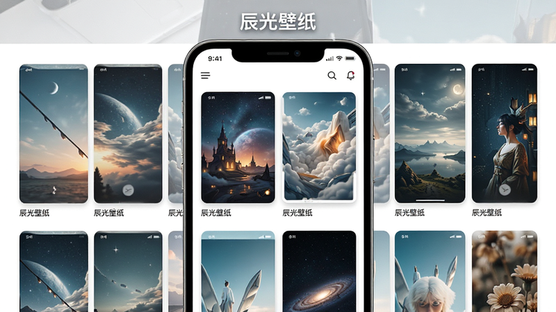 �����ֽapp��ֽ��չʾ������Ϊ�ֻ���Ļ�ϵı�ֽ���࣬�������룬�Ű�����������ִ���ϸ�ڷḻ�����ʸ���ɾ����޶���Ԫ�أ�����