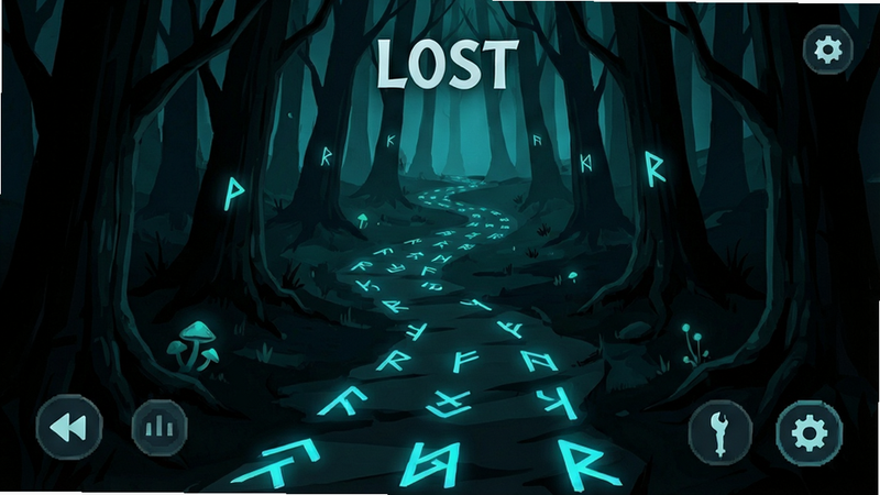 A stylized mobile game interface for