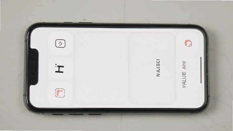 Hi VALUE app interface screenshot, clean minimalist design, white background, simple icons, mobile phone mockup, high quality, no text