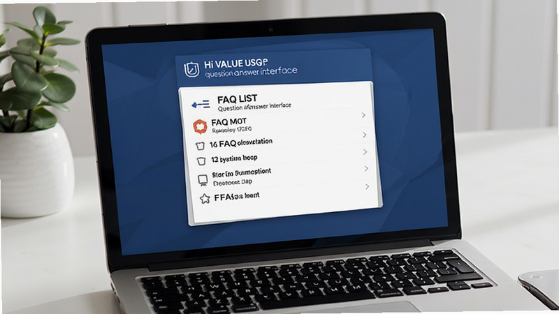 Hi VALUE user question answer interface, FAQ list, mobile app screen, clean design