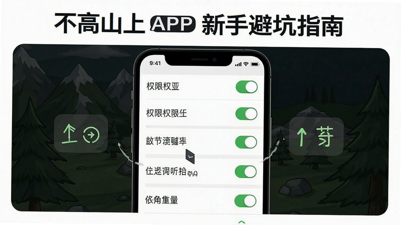 ����һ��չʾ������ɽ�ϡ�APP���ֱܿ�ָ��ʾ��ͼ������Ϊ�ֻ����ý�����ʾȨ�޿��أ����ֲ����б�ʽ���Ű������ˣ�ϸ�ڰ�������״̬������˵�������ʸ���ɾ��޶���Ԫ��