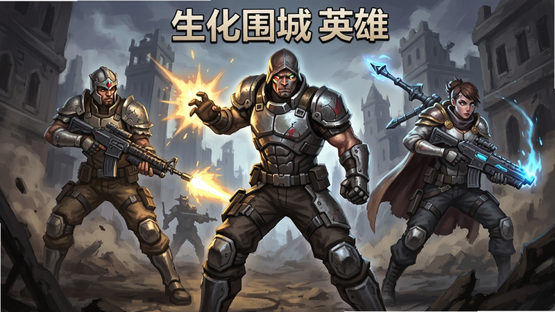 ����Χ��Ӣ�۽�ɫ���棬������ְҵװ����ս����������̬��Ӱ