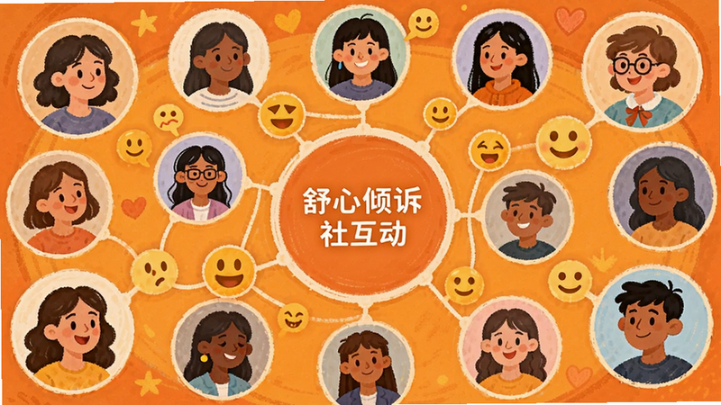 �������������������������û�ͷ�������Ļ��⣬��ů��ɫ����������罻����廭�����֣����ηֲ������壺������ӽڵ㣬���ʣ���������ϸ�ڣ�������ŷḻ