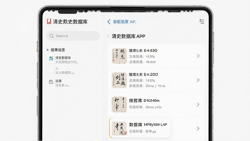 ����Ϊ��ʷ���ݿ�APP���棬�������ҷ������Ű���������񼫼����壬ϸ�ڰ���������ͽ���б������ʸ���ɾ��޶���Ԫ��
