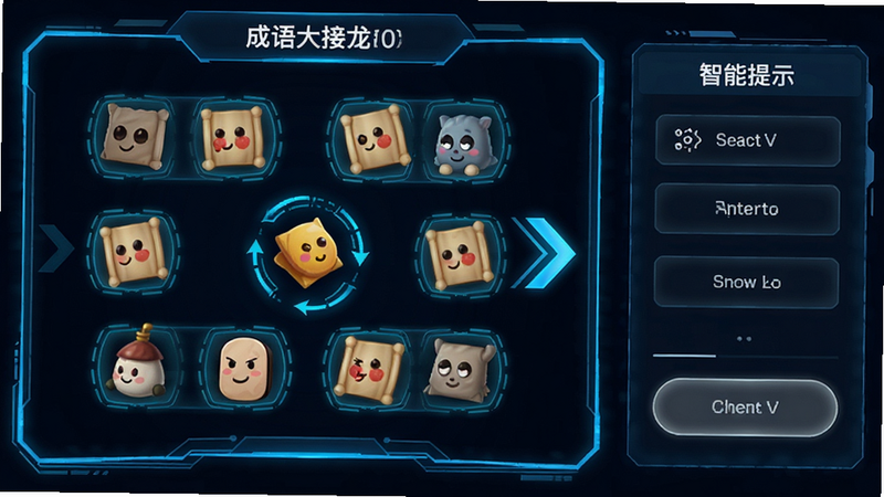��������������ʾ���棬����Ϊ��Ϸ������������ʾ��ť�����������Ϸ�Ҳ���ʾ���Ű�Գƣ����Ƽ��У�ϸ�ڰ��������߿�Ͷ�̬��ͷ�����ʸ����޶���Ԫ��