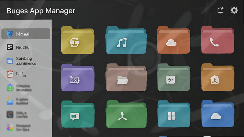 Buge App Manager ���ܷ�����ʾ����Ļ��ʾ�ļ���ʽ���֣���ͬ��ɫ������ͬ���ͼ���������У�����Ϊ���ɫ����������������������