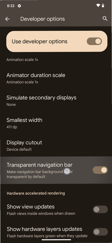 CanPhone android version settings interface