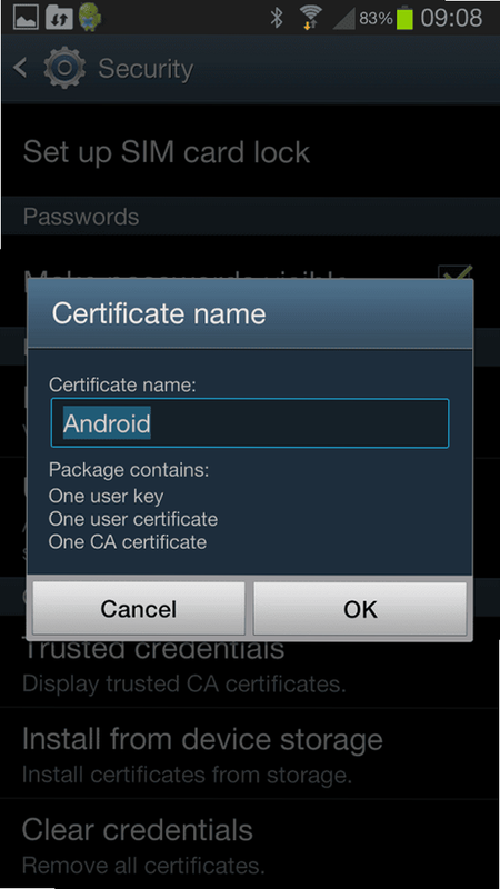 CanPhone security certificate verification