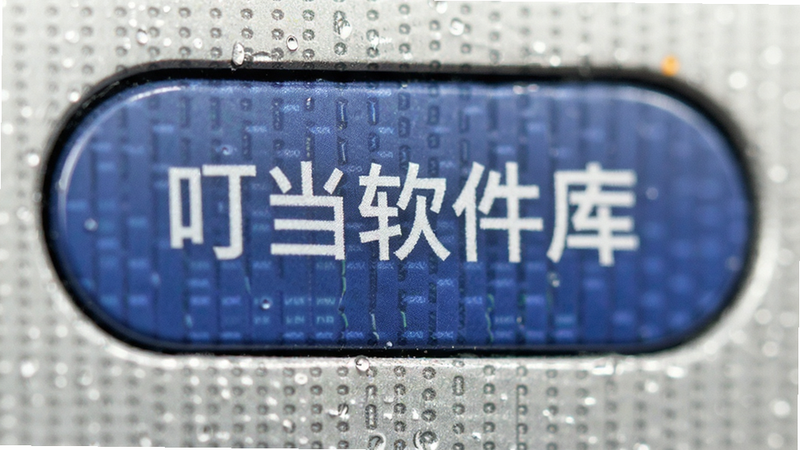 叮当软件库 下载按钮 特写