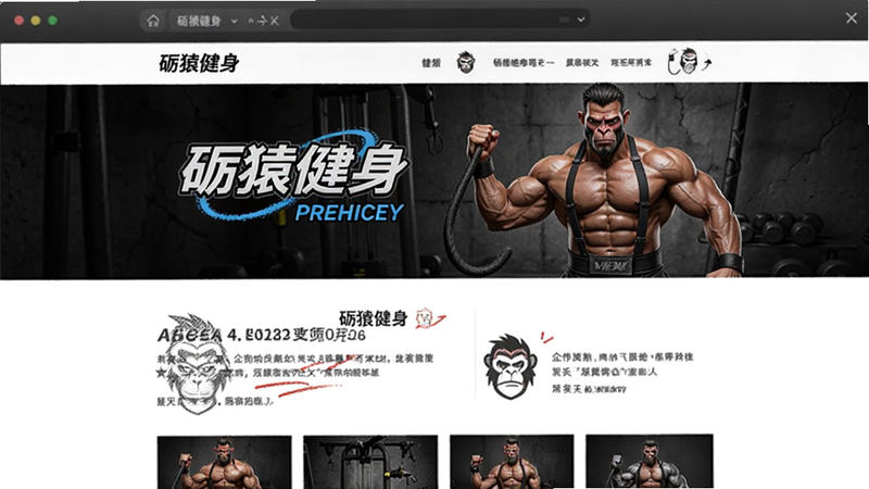 砺猿健身 企业介绍页 预览