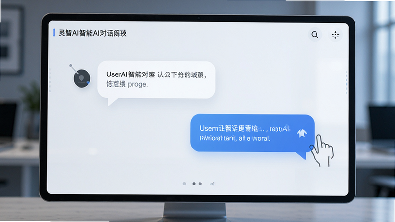 灵智AI智能对话界面,用户提问与AI回答,简洁排版,现代科技感,清晰文字