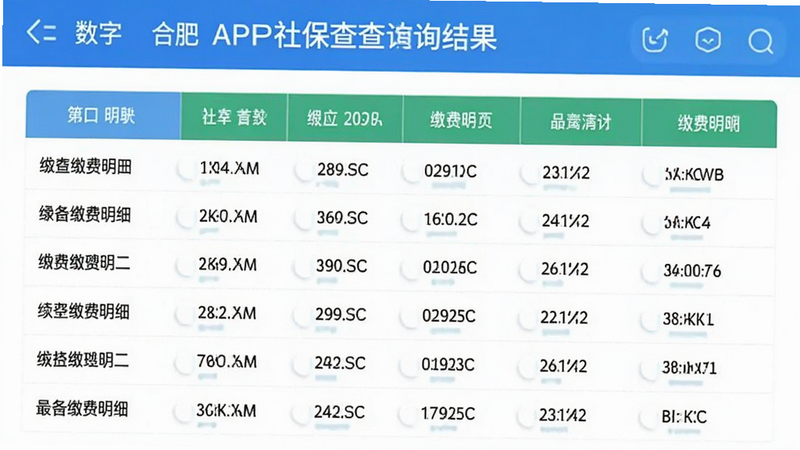 ���ֺϷ�APP�籣��ѯ���ҳ�棬������ʽչʾ�ɷ���ϸ�������׶�
