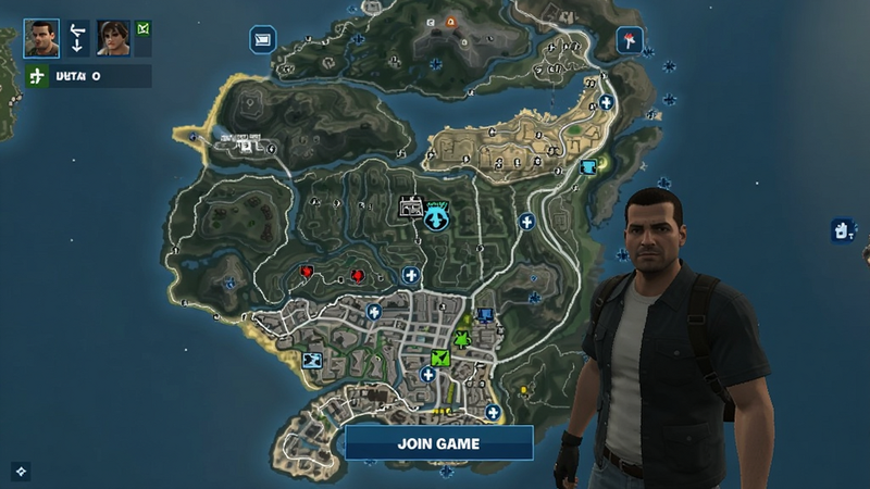 GTA V 多人游戏大厅截图,显示