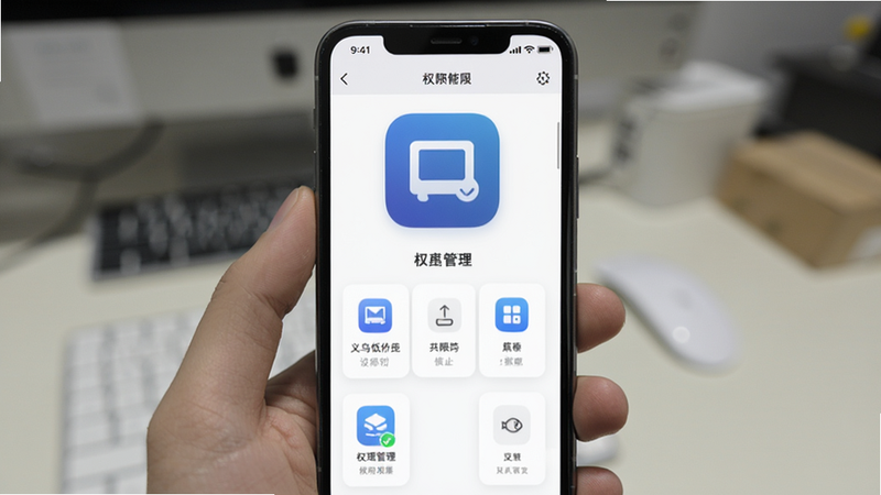 ���ڵͼ۽������� app ���ý��棬չʾȨ�޹���ѡ����ͼ�꣬�ƶ���UI���