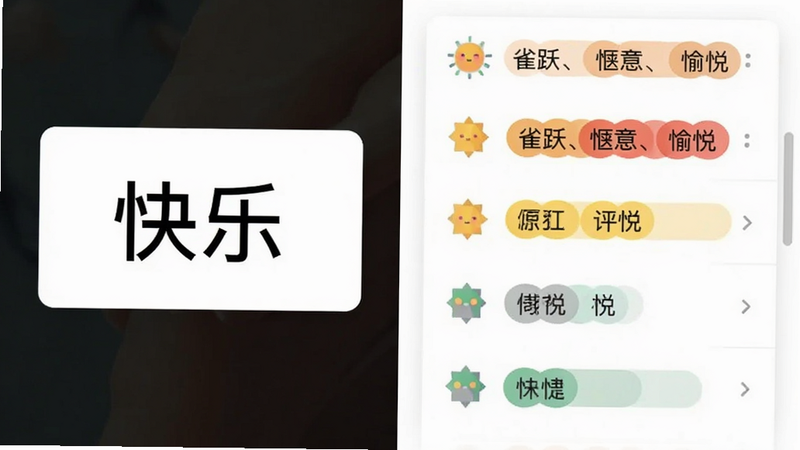 ͼ�������������빦����ʾ��ͼ������������ʾ�ؼ��ʡ����֡����Ҳ��б�չʾ��ȸԾ����⡢���á��ȴʻ㣬����ɫ�ʱ�ǩ�������ǿ�ȣ�UI�����࣬��ɫ��Ƭ�������������壬��ƽ��ͼ��