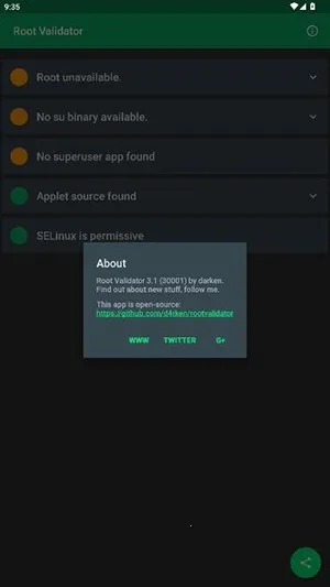 Root Validator检测工具(Root权限检测工具) Root Validator检测工具(Root权限检测工具)