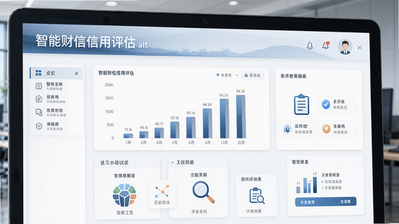 alt:智慧财信信用评估界面
