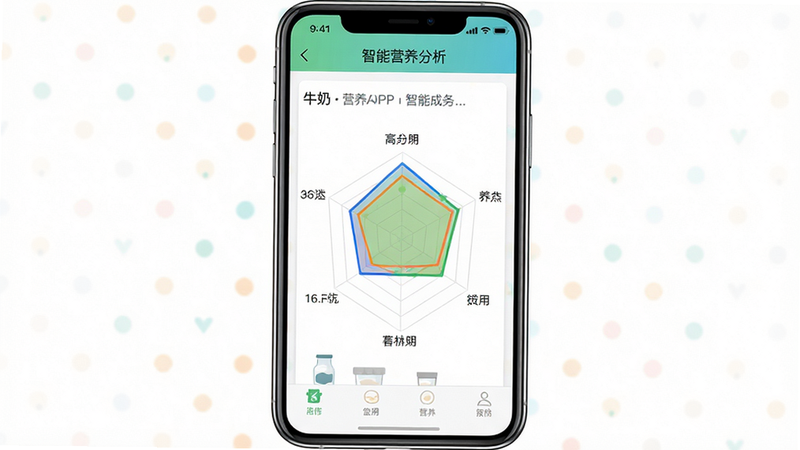 ���壺����APP��Ӫ�����������ͼ����ʾһ��ţ�̵�Ӫ���ɷ��״�ͼ�����֣��ֻ���Ļ���У��������ף��Ű棺���ݿ��ӻ�ͼ�����������֣���񣺱�ƽ��UI��ƣ�ϸ�ڣ������С�����Ӫ�����������⣬�״�ͼ��ɫ���ޣ����ʣ����壬�ɾ��޸���Ԫ��
