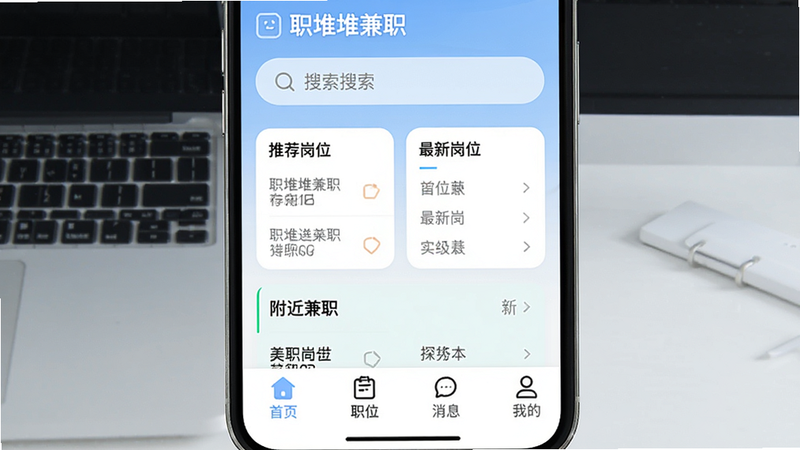 一个智能手机屏幕显示