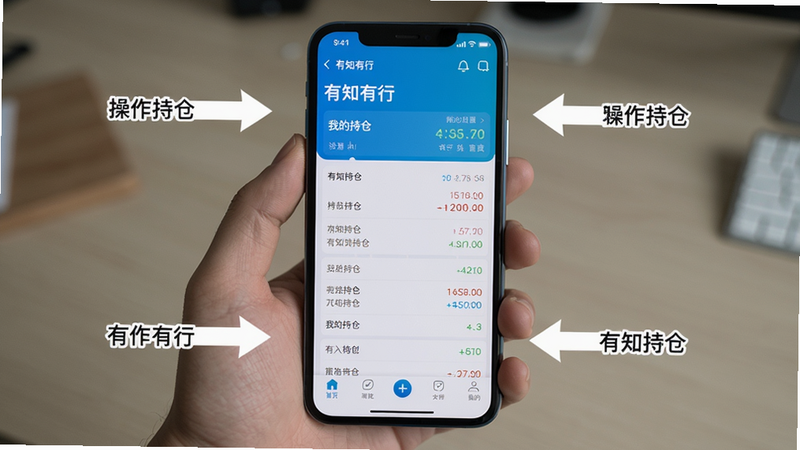 ���壺��֪����App���ֻ������н�ͼ�����֣��ֻ���Ļ��ʾ�����棬��Χ�в���ָ����ͷ���Ű棺����չʾ�����ʵ�ķ��ϸ�ڣ���Ļ����ʾ���ҵĳֲ֡�ҳ�棬�ײ��е����������ʣ��������ɾ��޶���Ԫ�أ����֣��������֡���֪���С��ͳֲ�����