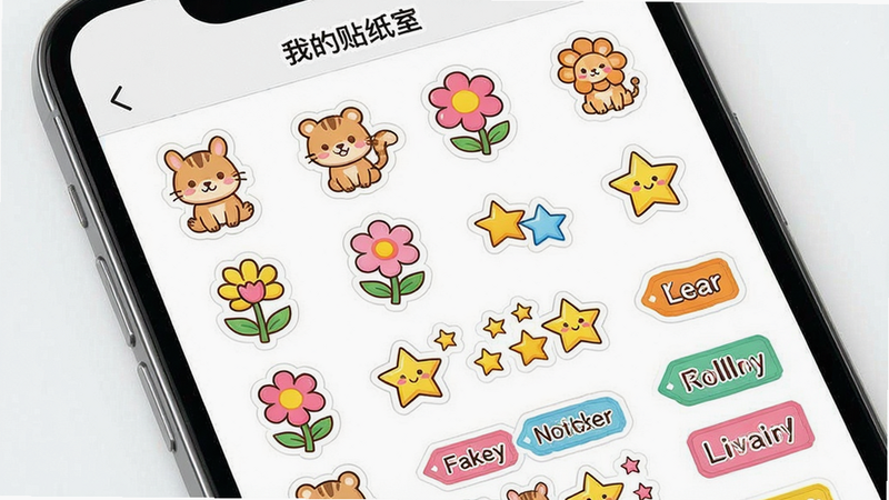 生成提示词:手机屏幕显示