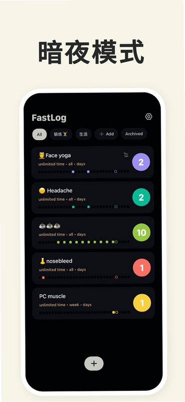 FastLog 安卓版 操作说明 表格
