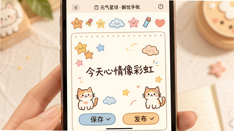 ���壺Ԫ���������ʱ༭���棬���֣��Ϸ�Ϊ��ֽ���������в�Ϊ�հ׻�����д�С�����������ʺ硱���·��С����桱����������ť���Ű棺������򣬷���ֻ濨ͨ���ϸ�ڣ���ֽ�������ǡ��ƶ䡢Сè��Ԫ�أ����ʣ����ůɫ����ͼƬ�����֡�Ԫ������������ʡ�