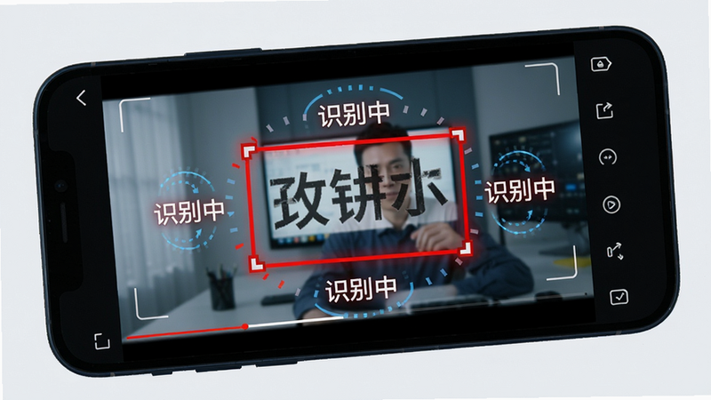 ���壺�ֻ���Ļ��ʾ��Ƶ���Ž��棬��ɫ���Զ�Ȧ��ˮӡλ�ã���Χ�С�ʶ���С��������������������Ƽ��У�ϸ�ڣ�ˮӡ��������ǣ����ʸɾ����޶���Ԫ�ء�