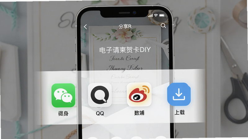 主体为手机屏幕展示