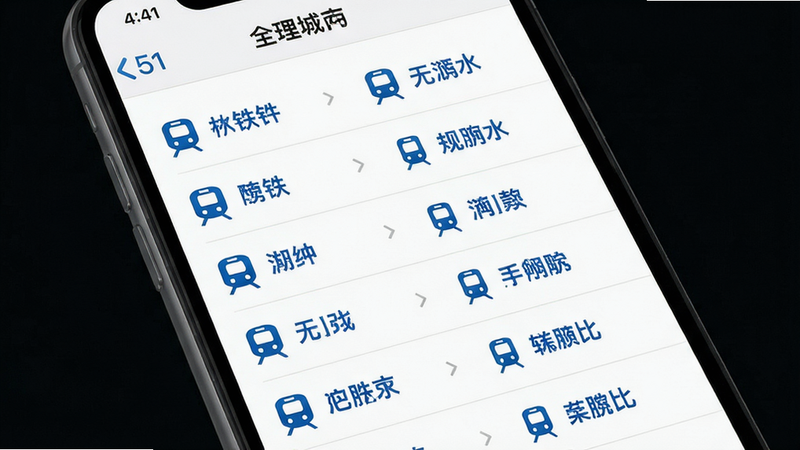 չʾ51����ͨAPP��ȫ�������б����棬���б���ʽ���ж���������ƣ�ÿ�����д��е���ͼ�꣬����Ϊ��ɫ������ִ������壬�ɾ��޶���Ԫ�أ���������Ϊ��ɫ����