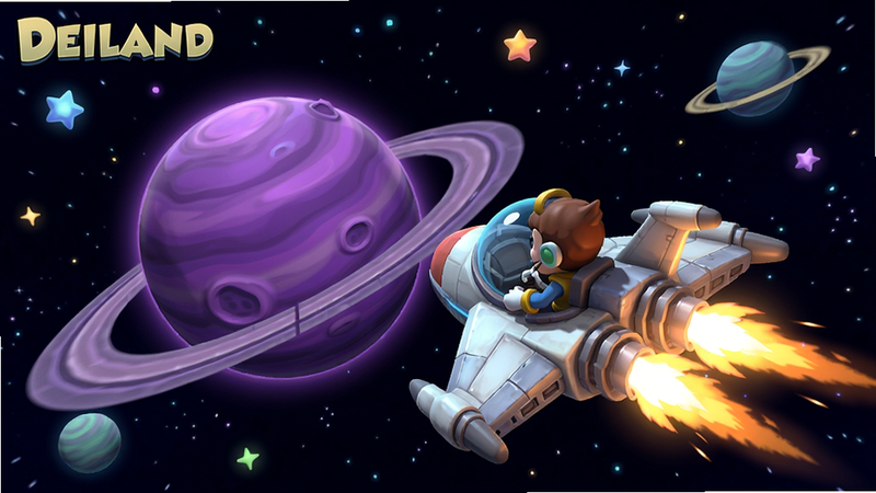 ��Deiland����Ϸ�е��Ǽ�̽����������Ҽ�ʻ�ɴ�����һ����ɫ��������Χ���ǵ�㣬�ɴ�β���л�����Ч����ͨ��Ⱦ��񣬶�̬�ӽǣ�ɫ�ʷḻ�������������޶���Ԫ�ء�