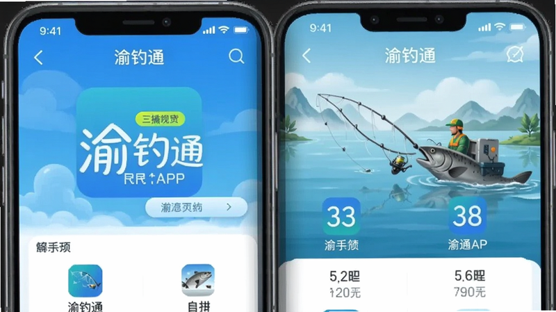 渝钓通APP主界面预览图