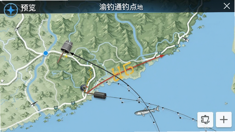 渝钓通钓点地图预览图