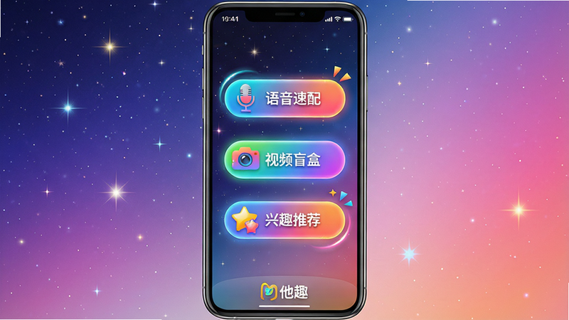 ���壺�ֻ���Ļչʾƥ��ģʽѡ����棬��ʾ���������䡱������Ƶä�С�������Ȥ�Ƽ���������ť�����֣��ֻ���Ļ���У�����Ϊ�����ǿ�ͼ�����Ű棺��ť�������У�ÿ����ť���ж�̬ͼ�꣨�绰Ͳ����������ǣ�����񣺻��ö��У�ɫ�����ޣ���ť���в�ɫ���Ρ�ϸ�ڣ���Ļ�ײ��С���Ȥ��Logo������״̬����ʾʱ������������ʣ����壬������Ԫ�ء�