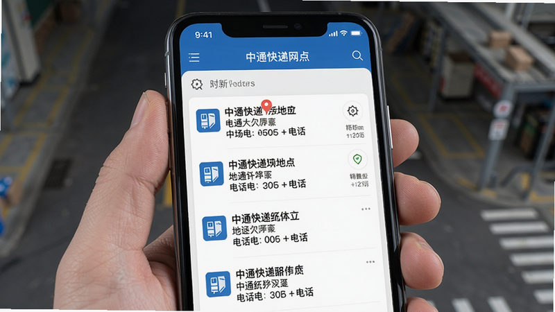 ��ͨ��������ѯ���棬�ֻ�APP��ʾ���������б��������е�ͼ��ע��ÿ����������ϸ��ַ�͵绰���������������廭��