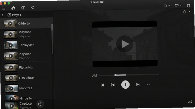 OPlayer������������չʾ����ɫ���������벥�ſؼ�������ļ��б���ʾ��Ƶ�ļ���������ͼ���������������������ִ����߷ֱ��ʣ����ʸɾ����޶���Ԫ��