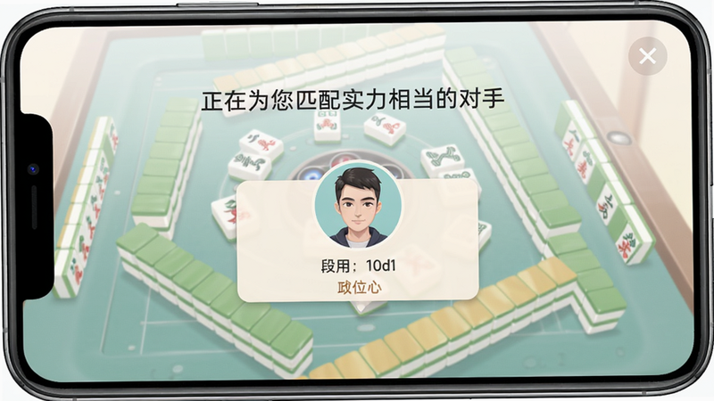 ��սƥ����棺�ֻ���Ļ��ʾ������Ϊ��ƥ��ʵ���൱�Ķ��֡�����������Ϊ��̬�齫��ͼ����ƥ��ɹ�ʱ��������ͷ��Ͷ�λ��Ϣ�����־��У�����࣬ɫ����ͣ�������������ɫ��