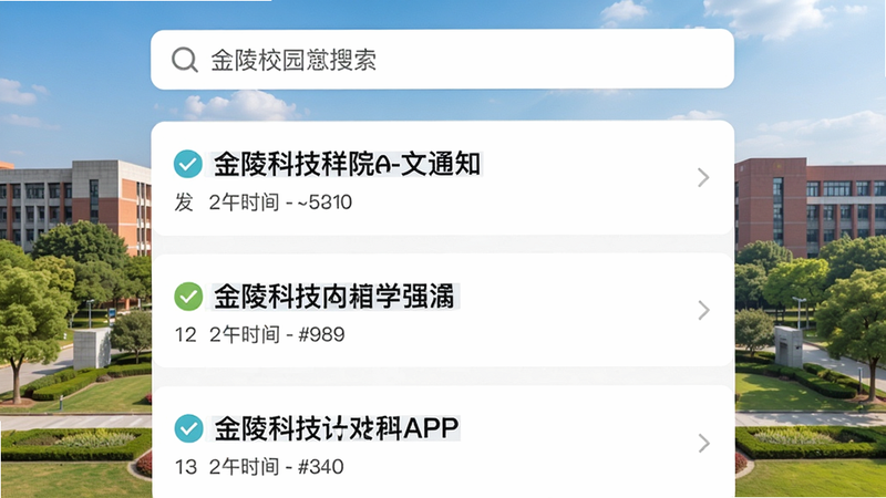 ����Ƽ�ѧԺAPPУ԰��Ѷҳ�棬�Ϸ��������·��б�չʾ����֪ͨ����ͷ���ʱ�䣬����ΪУ԰Զ�����Ű����룬���������Ȼ�����ʸ��壬�ɾ��޶���Ԫ��