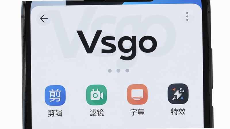 ����Ϊһ����׿�ֻ���ĻչʾVsgo���������棬���־��У��Ϸ��С�Vsgo��Ʒ�Ʊ�ʶ���·������š��������˾�����Ļ����Ч���ĸ�����ͼ�꣬����ִ���࣬ϸ�����������ʸɾ����޶���Ԫ�ء�
