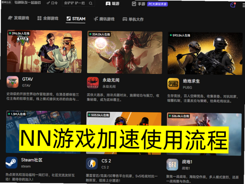 NN 安卓版 加速器 使用教程 界面截图