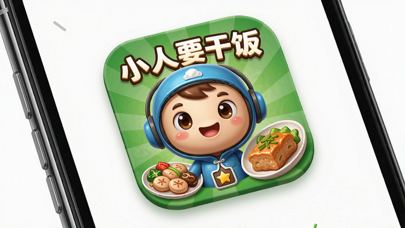 ���壺�ֻ���Ļ����ʾ��Ϸ��װ�ɹ����������ͼ�꣬С�˽�ɫ���΢Ц�����֣�ͼ����У���Χ���ֻ��߿򣬱���Ϊ��ɫ�����дʵ��ϸ�ڣ�ͼ����ƾ��£��С�С��Ҫ�ɷ��������Ͳ�Ʒװ�Ρ����ʣ����壬�ɾ����޶���Ԫ�ء�