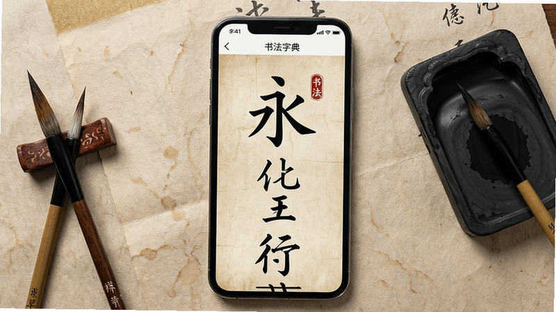 一幅展示智能手机屏幕的俯拍图,屏幕中打开