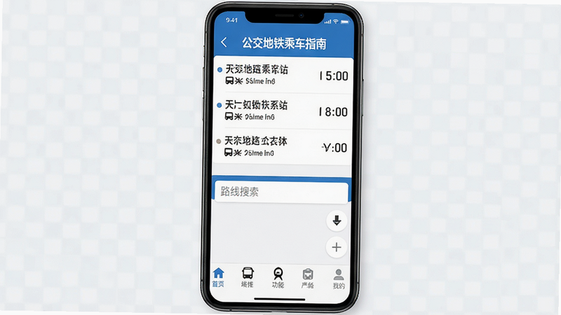 生成一张手机应用界面展示图,主体是