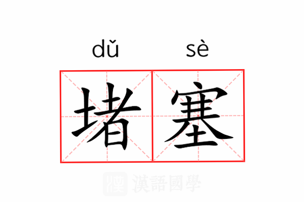 堵塞 拼音 读音 怎么读