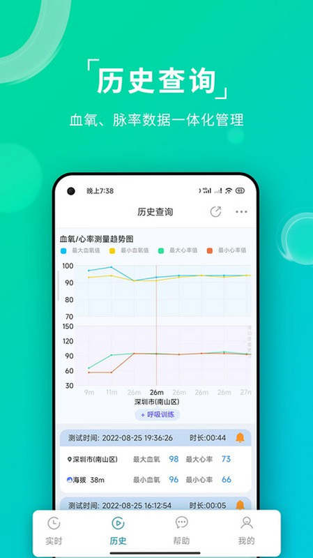 艾瑞特健康 安卓版 操作界面 截图