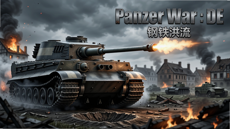 ���壺��Panzer War : DE����Ϸ���Ӿ�ͼ��һ����ʽ̹��������������ս���Ͽ��𣬱�����ȼ�յĳ���ͻҰ���ա����֣�̹�˾���ƫ���ڹ�ָ���Ҳ࣬�����Ҳ��������ڱ������֣��ײ���ս������ͻ��档�Ű棺���ú���ͼ�����⡰Panzer War : DE��ʹ�ý����ʸд����֣����ڻ������Ͻǣ������⡰�������������·������дʵ���·�񣬸�ϸ�ڽ�ģ��ս����Ӱ�ʸУ���Ӱ�Ա�ǿ�ң�ɫ��ƫ��ɫ��������ս��Ⱥ��׺��ϸ�ڣ�̹���Ĵ������������ڿ��л������������浯�Ӻ���Ƭ����������ܲ������ʣ�8K���壬��Ӱ����Ⱦ���ɾ��޶���Ԫ�ء�