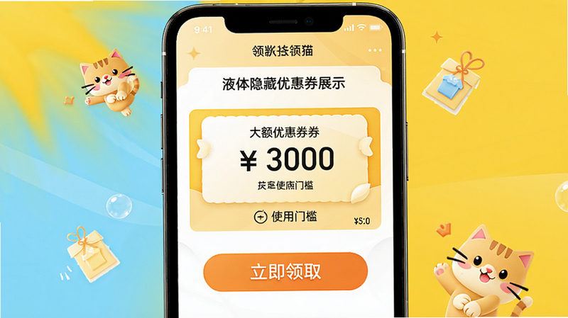 Һ��è�����Ż�ȯչʾͼ������Ϊ�ֻ���Ļչʾ����Ż�ȯ��ȡҳ�棬���־��У��Ű��࣬�����ã�ϸ�ڰ���ȯ���ʹ���ż��͡�������ȡ����ť�������������޶���Ԫ��
