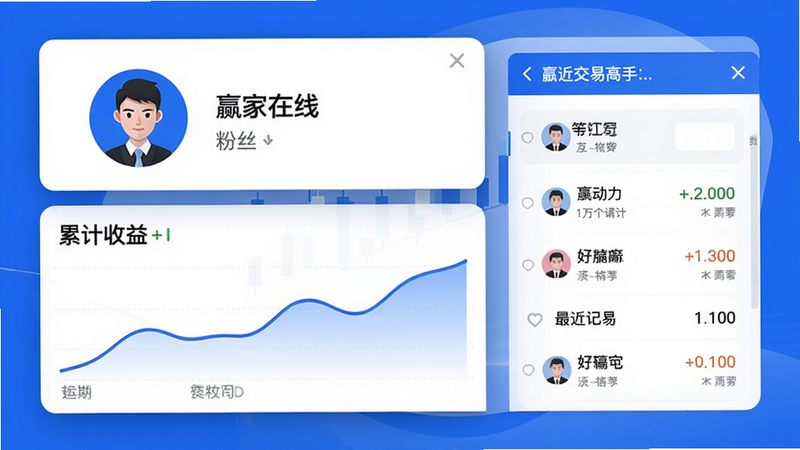 Ӯ�����߸�����ҳչʾͼ�������û�ͷ�񡢷�˿�����ۼ��������ߡ�������׼�¼�б���������ÿ�Ƭʽ���֣�������ɫ��ͻ����Ӯ�����ߡ�Ʒ�ƣ����ʸɾ����޶���Ԫ�ء�