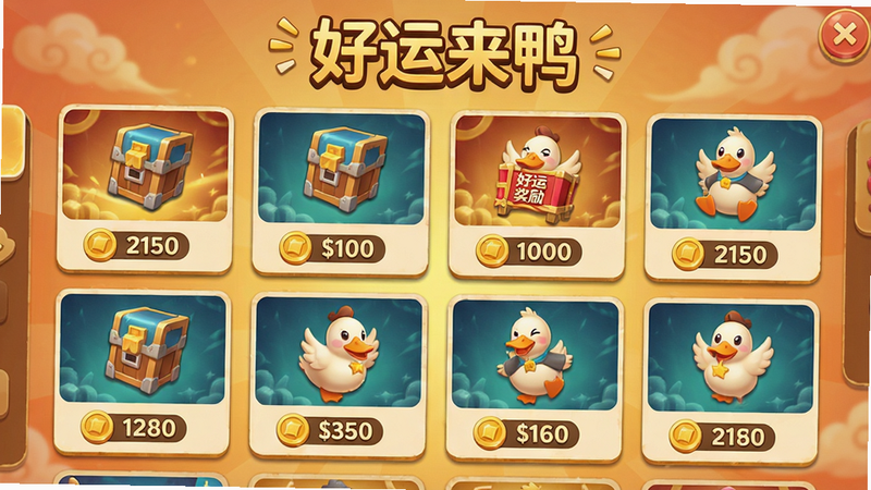 ��Ϸ�����б����棬��ʾ�������Ƭ��ÿ����Ƭ��������ͼ��ͽ����������������Ϊůɫ�������Ӿ��С�������Ѽ�����������ΪUI�����ͼ����Ű����룬�����������޶���Ԫ��